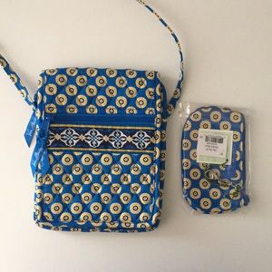 Vera bradley crossbody and wallet set